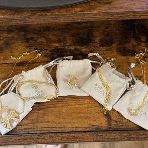 Kendra Scott Gold Jewelry lot from 2025 Advent Calendar